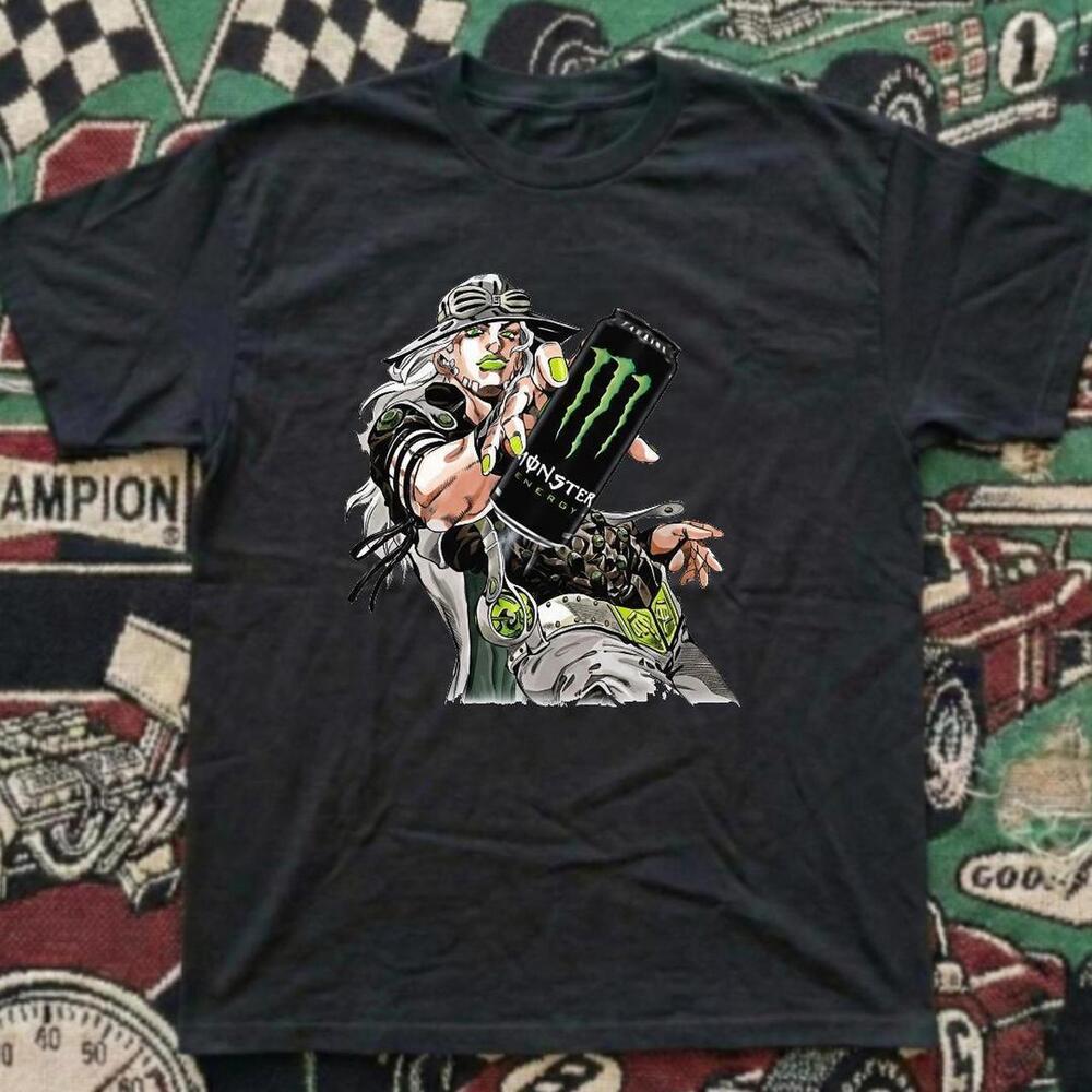 Gildan Black T Shirt Black Monster Energy Drink T Shirt With Graphic Design